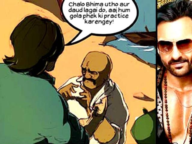 Raja asks daku to run.