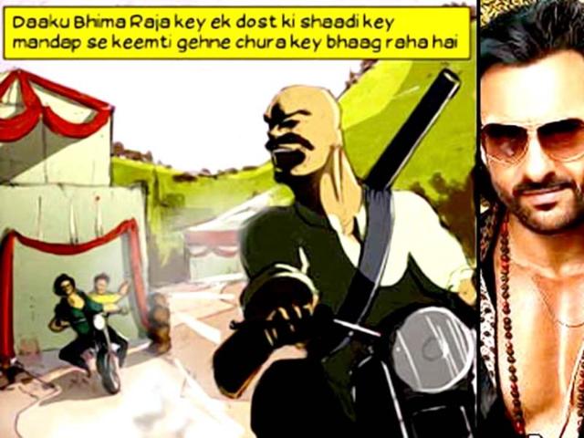 Vroom vroom! Bullett Raja follows daku Bhima as he steals his friend's jewellery.