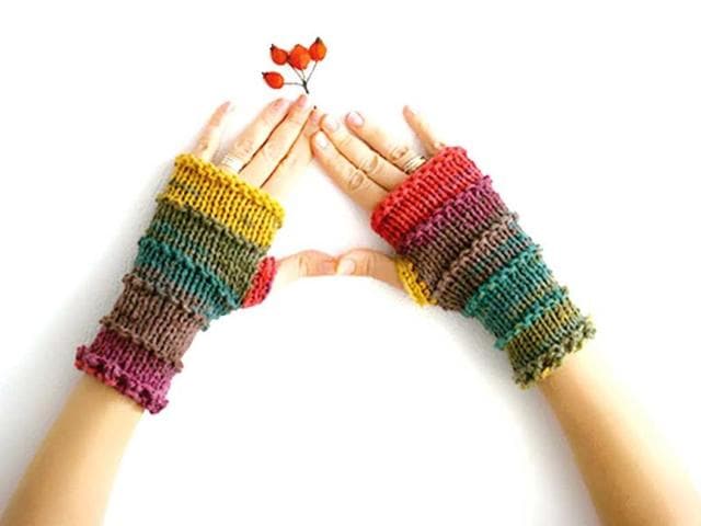 Bring back colour to your life with this multi-hued mittens available at etsy.com for Rs 1,900. These also act as wrist warmers and are a cosy, and of course, very warm option for daily use.