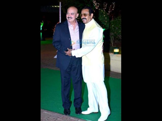 Rakesh Roshan was clicked with Gulshan Grover.