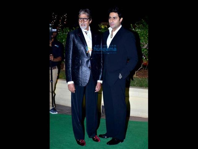Abhishek Bachchan with Big B.
