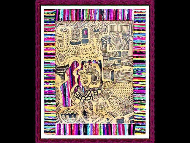 Art-work-out-of-waste-Indian-Godders-made-with-rugs