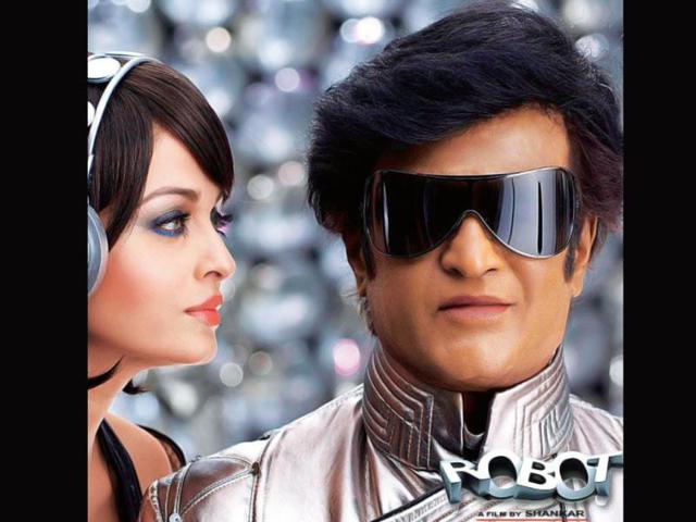 Enthiran (2010): A science fiction action film co-written and directed by Shankar, the film features Rajinikanth in double role, as a scientist and an andro humanoid robot, alongside Aishwarya Rai.