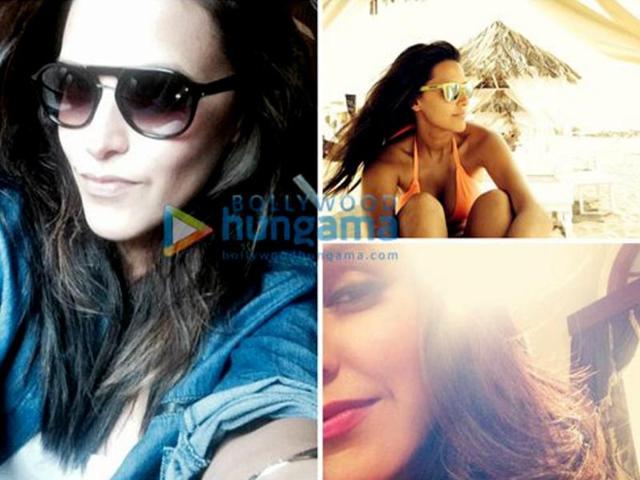 Neha likes to flaunt a good time spent at the beach with sun-kissed sands and hot tan. After all, it's necessary to update your followers about the fun you had!