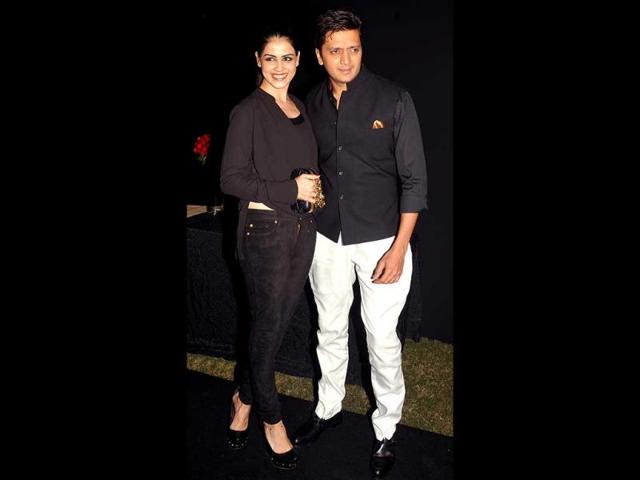 Riteish-Genelia look made for each other.