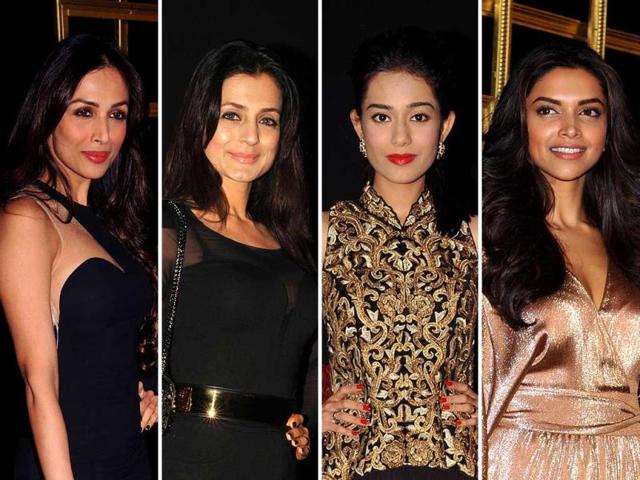 Bollywood was in full attendance at Deepika Padukone black-and-gold theme party. Check out who all made it to the event.