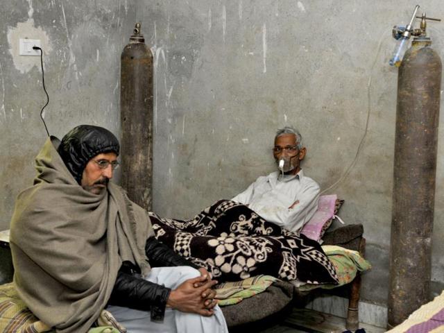 Sangwan's father is asthmatic and requires 24-hour care. Sushil Kumar/HT Photo