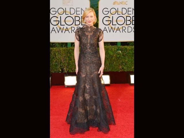 Cate Blanchett impressed in a lacy Armani number and was promptly termed "a goddess" by Bono. We agree!