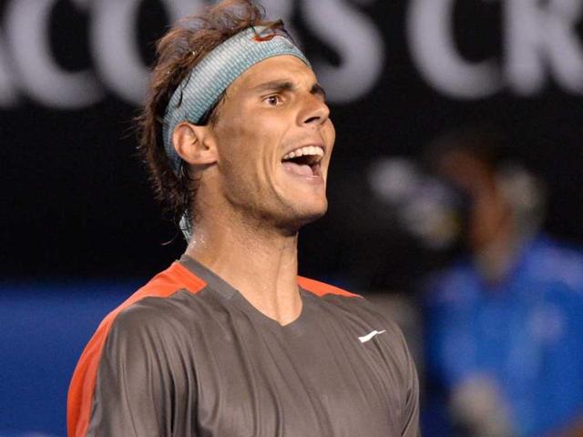 Spain-s-Rafael-Nadal-shouts-during-his-men-s-singles-match-against-Australia-s-Thanasi-Kokkinakis-on-day-four-of-the-2014-Australian-Open-in-Melbourne-AFP-Photo