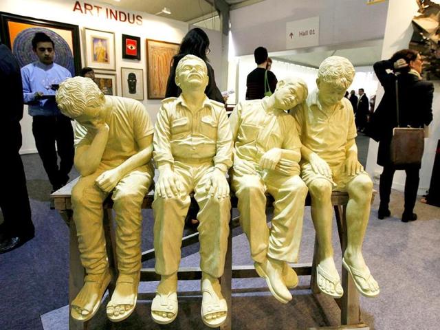 Yes that's art. (HT Photo/Raj K Raj)