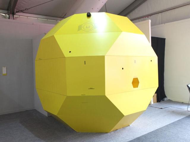 Artist Himali Singh Soin's work, Princess Pea, is a novel performance/interactive art, which engages the viewers in a fun way. A must-visit at the fair.