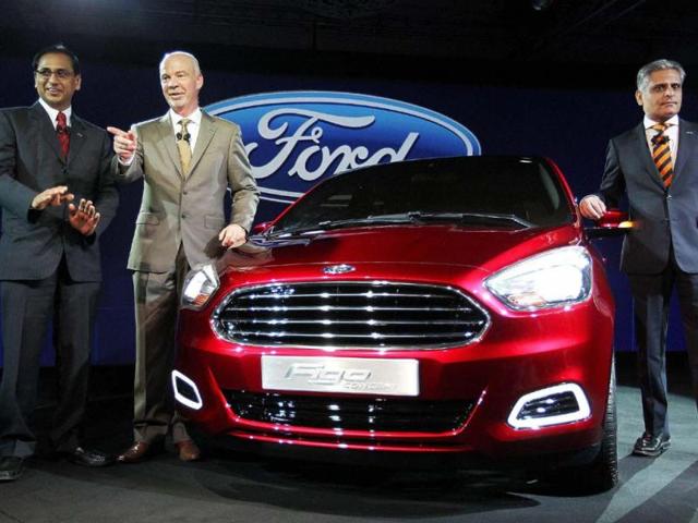 Ford-India-President-Nigel-Harris-C-and-Vice-President-Engineering-Kumar-Galhotra-R-at-the-unveiling-of-the-Ford-Figo-Concept-car-in-New-Delhi-on-Monday-Photo-PTI Ford-India-President-Nigel-Harris-C-and-Vice-President-Engineering-Kumar-Galhotra-R-at-the-unveiling-of-the-Ford-Figo-Concept-car-in-New-Delhi-on-Monday-Photo-PTI