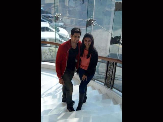 Parineeti and Siddharth arrive for Hasee Toh Phasee media interaction.