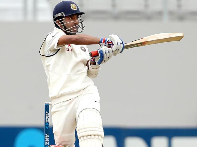 Ajinkya Rahane of India bats during day two of the first Test against New Zealand at Eden Park in Auckland. (AFP Photo)
