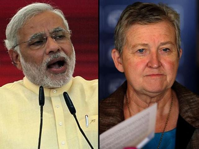 Nancy-Powell-and-Gujarat-CM-Narendra-Modi-met-in-Gandhinagar-on-February-13-2014-Agency-photo Nancy-Powell-and-Gujarat-CM-Narendra-Modi-met-in-Gandhinagar-on-February-13-2014-Agency-photo