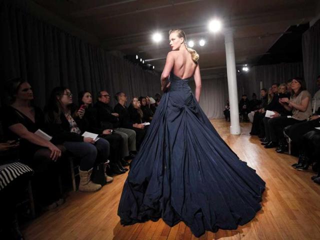 The Zac Posen Fall 2014 collection is modeled during the New York Fashion Week. (AP) The Zac Posen Fall 2014 collection is modeled during the New York Fashion Week. (AP)