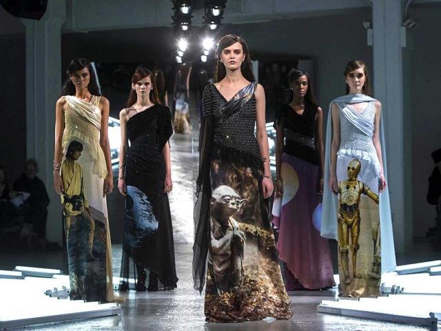 Models present creations from Rodarte's Fall/Winter 2014 collection during New York Fashion Week. (Reuters) Models present creations from Rodarte's Fall/Winter 2014 collection during New York Fashion Week. (Reuters)