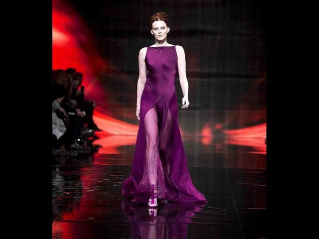 A model presents a creation of Donna Karan New York during New York Fashion Week. (Reuters) A model presents a creation of Donna Karan New York during New York Fashion Week. (Reuters)