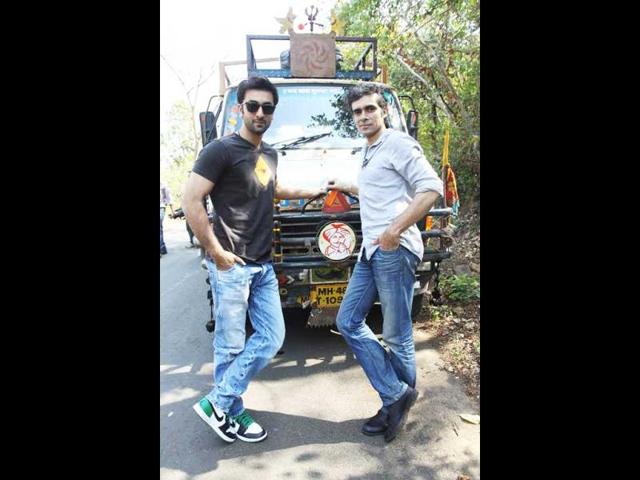 Ranbir Kapoor poses with Imtiaz Ali.