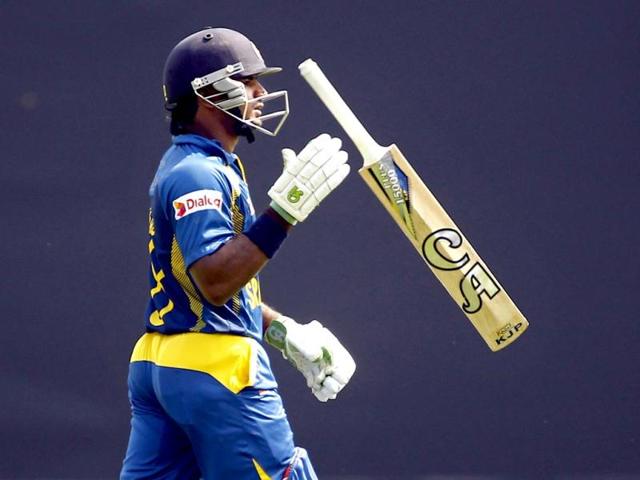 Sri Lanka’s Kusal Perera walks back to pavilion after his dismissal by Bangladesh’s Rubel Hossain during the second ODI in Dhaka, Bangladesh. (AP Photo) Sri Lanka’s Kusal Perera walks back to pavilion after his dismissal by Bangladesh’s Rubel Hossain during the second ODI in Dhaka, Bangladesh. (AP Photo)