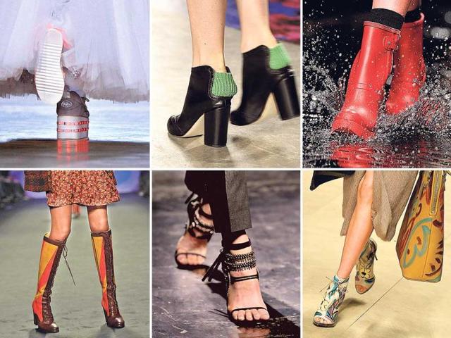 The runways of the recently-concluded fashion weeks of New York and London were like a visual chant for shoe devotees. Among the lust-worthy shoe trends for the coming seasons, edgy and unconventional footwear is what stood out.