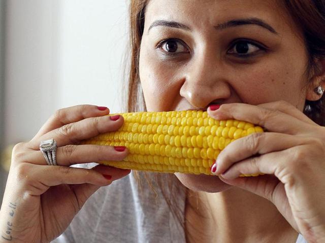 Badminton player Jwala Gutta during the interview with Hindustan Times at her residence in Banjara Hills, Hyderabad. (Photo by Sanjeev Verma/ Hindustan Times)