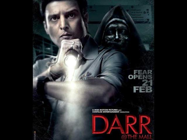 The typical ghost: In Darr@ The Mall, Jimmy Sheirgill plays a security guard of a mall, haunted by ghosts.