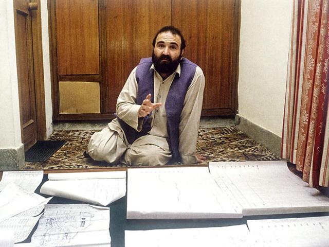 Burhaniddin Rabbani, president of Afghanistan from 1992 to 1996. He was assassinated in September 2011, while leading a national delegation in negotiations with the Taliban. (Robert Nickelsberg)