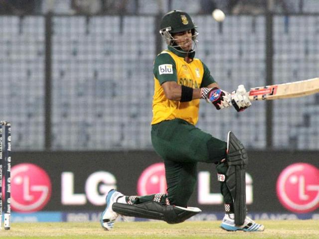 South Africa's JP Duminy plays a shot during their ICC World Twenty20 match against Sri Lanka in Chittagong. (AP Photo) South Africa's JP Duminy plays a shot during their ICC World Twenty20 match against Sri Lanka in Chittagong. (AP Photo)