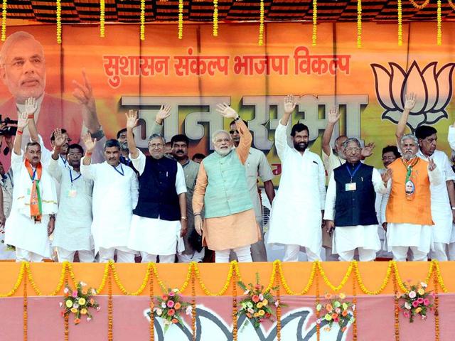 BJP-s-PM-candidate-Narendra-Modi-with-LJP-chief-Ram-Vilas-Paswan-and-other-BJP-LJP-leaders-at-an-election-rally-in-Gaya-PTI-photo BJP-s-PM-candidate-Narendra-Modi-with-LJP-chief-Ram-Vilas-Paswan-and-other-BJP-LJP-leaders-at-an-election-rally-in-Gaya-PTI-photo