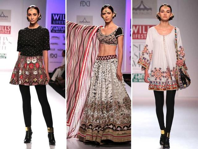Models at the Pia Pauro show at Wills Lifestyle India Fashion Week. (HT Photo/ Rajesh Kashyap) Models at the Pia Pauro show at Wills Lifestyle India Fashion Week. (HT Photo/ Rajesh Kashyap)