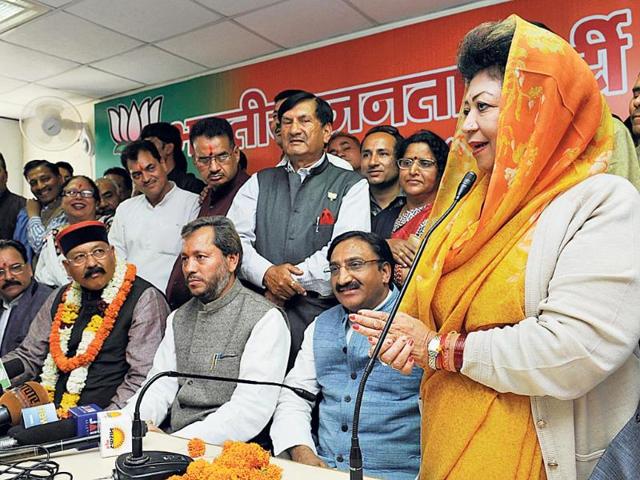 While-BJP-has-announced-candidates-for-all-5-LS-seats-Congress-is-still-mulling-over-the-possible-names-Here-BJP-leaders-take-part-in-public-meeting-in-Dehradun-HT-File-Photo While-BJP-has-announced-candidates-for-all-5-LS-seats-Congress-is-still-mulling-over-the-possible-names-Here-BJP-leaders-take-part-in-public-meeting-in-Dehradun-HT-File-Photo