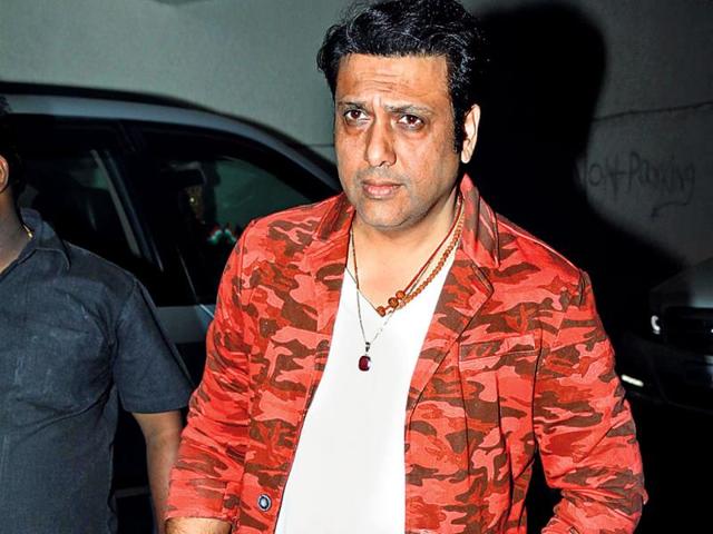 Govinda at the screening of Yellow hosted by Riteish Deshmukh at a theatre in Santacruz.