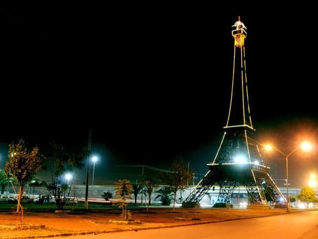 Mexico: View of a copy of the Eiffel Tower in Gomez Palacio, Durango State, Mexico. (AFP)