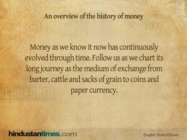 Charting the long journey of money as the medium of exchange.