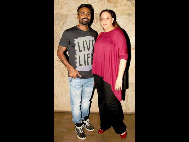 Bollywood's favourite choreographer Remo D'Souza attended the screening with his wife Lizelle D'Souza.