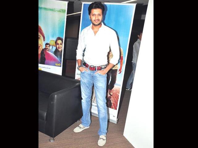 Ritiesh Deshmukh at the screening of his production - Marathi film Yellow.