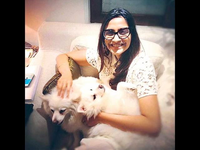 Sonam Kapoor has adopted three abandoned dogs — two pomeranirans, Bacardi and Coke, and a mix breed, Feather. Sonam Kapoor has adopted three abandoned dogs — two pomeranirans, Bacardi and Coke, and a mix breed, Feather.