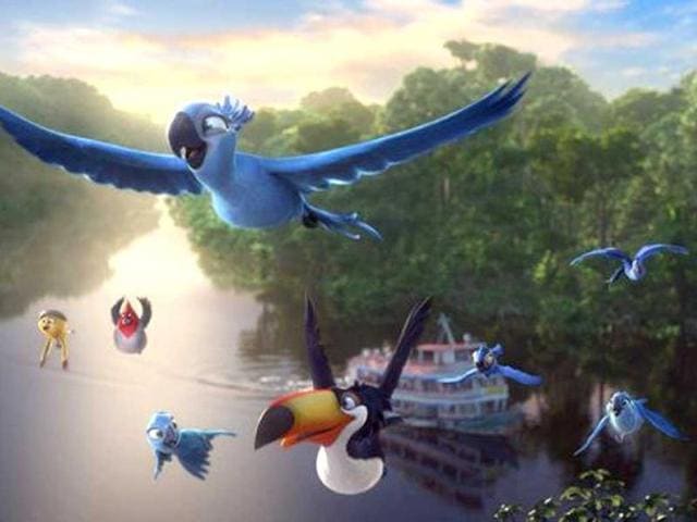 In the dubbed Hindi version, Sonakshi has dubbed for the character of Jewel and Imran has lent his voice for Blu.