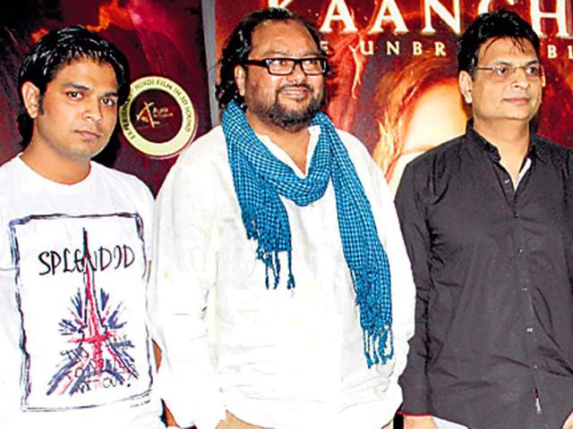 Ankit Tiwari, Ismail Darbar and Irshad Kamil at a promotional event of the upcoming film, Kaanchi: The Unbreakable.