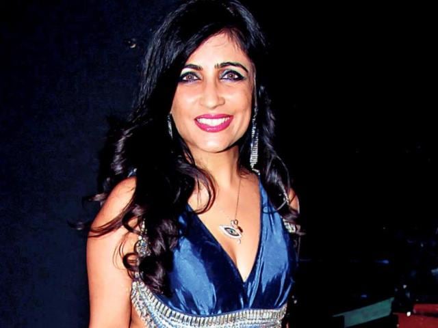 Shibani Kahsyap at an awards' function in Mumbai.