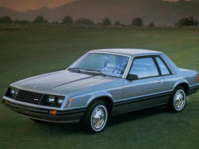1979 Ford Mustang: It looks pretty innocuous by modern car design standards, but the 1979 model was the first step back on the right track for the car. Again its designers looked to Europe for inspiration and if you look closely there are elements of the Ferrari 400 in there. (AFP) 1979 Ford Mustang: It looks pretty innocuous by modern car design standards, but the 1979 model was the first step back on the right track for the car. Again its designers looked to Europe for inspiration and if you look closely there are elements of the Ferrari 400 in there. (AFP)