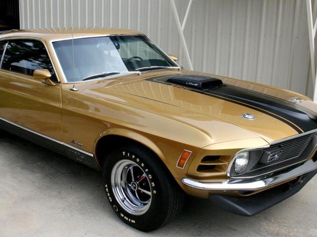 1970 Mustang Mach One Cobra Jet: At first this just added to its appeal as did special models like the Mach One (pictured) and Boss 302 and Boss 429 developed for clearing the car for racing. (AFP) 1970 Mustang Mach One Cobra Jet: At first this just added to its appeal as did special models like the Mach One (pictured) and Boss 302 and Boss 429 developed for clearing the car for racing. (AFP)