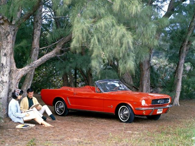 1964 1/2 Ford Mustang: The original Mustang, launched in the same year that the Beatles took over the world, had a similar effect on the US car-buying public that the Liverpool four-piece had on the music scene. People went crazy for both. (AFP) 1964 1/2 Ford Mustang: The original Mustang, launched in the same year that the Beatles took over the world, had a similar effect on the US car-buying public that the Liverpool four-piece had on the music scene. People went crazy for both. (AFP)