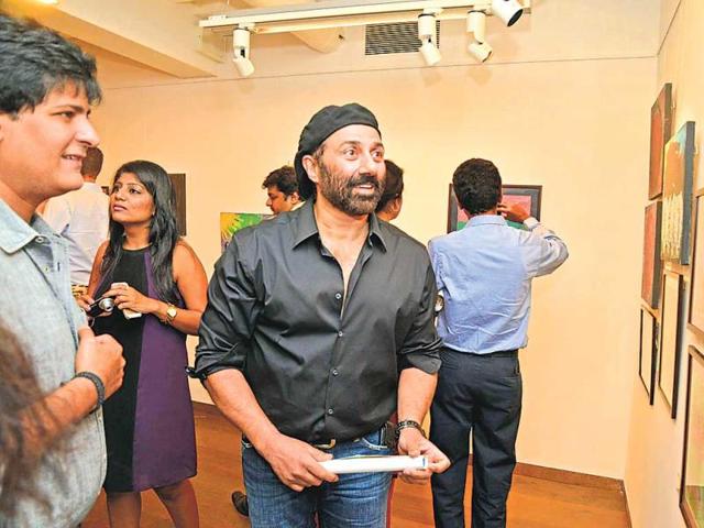 Sunny Deol was also spotted at a charity art exhibition in Kala Ghoda.