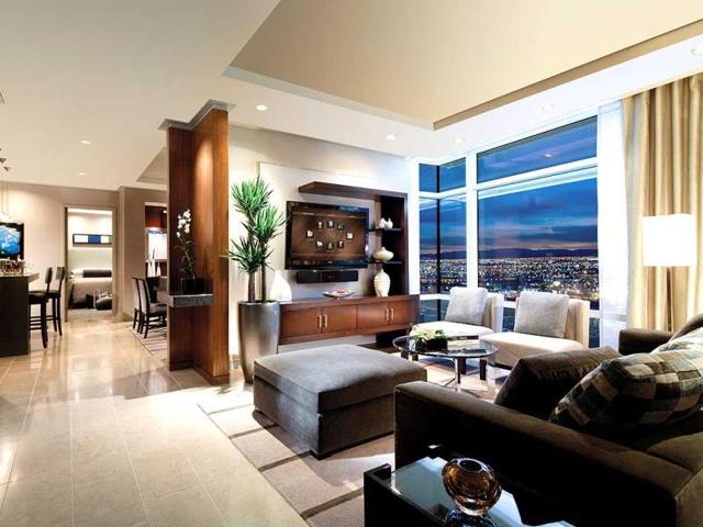 ARIA Sky Suites, Las Vegas, Nevada: high above the Las Vegas Strip, this 442-room hotel implements eco-friendly practices while providing guests with an indulgent experience, including complimentary airport transportation using the world’s first stretch-limo fleet powered by compressed natural gas. (AFP)