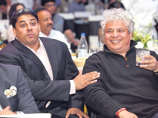 Cyrus Broacha (L) with Suhel Seth.