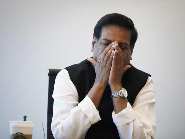 Maharashtra CM Prithviraj Chavan during an interaction with journalists at HT office in Elphinstone Road. (Kalpak Pathak/HT photo)