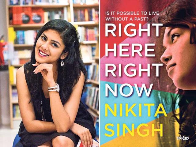 Author-Nikita-Singh-left-the-cover-of-her-latest-book-Right-Here-Right-Now-HT-Photo