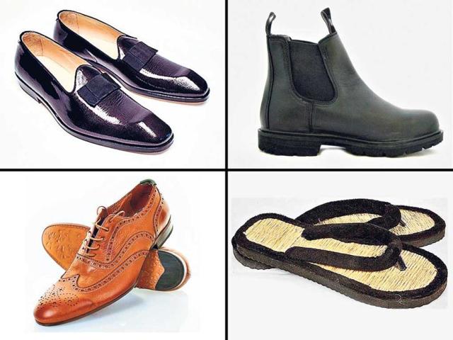 OPERA FLATS Slip-ons and rounded-toed | OSHO SLIPPERS These have a straw look or jute-look texture with flip-flop style straps |CHELSEA BOOTS An ankle-length boot with an elastic strip on one side as the primary differentiator | BROGUES Country-style look styled with tiny laser-cut small openings or perforations.